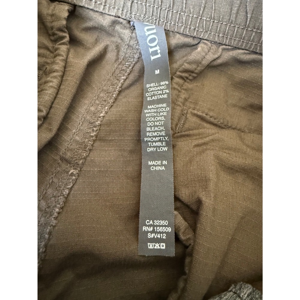 Vuori Mens Ripstop Climber Pants Dark Khaki Organic Cotton Stretch Size M V412 - Picture 7 of 7